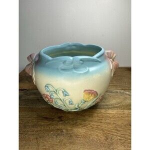 Gorgeous HULL ART POTTERY Bowknot Jardiniere B-18-5 3/4"